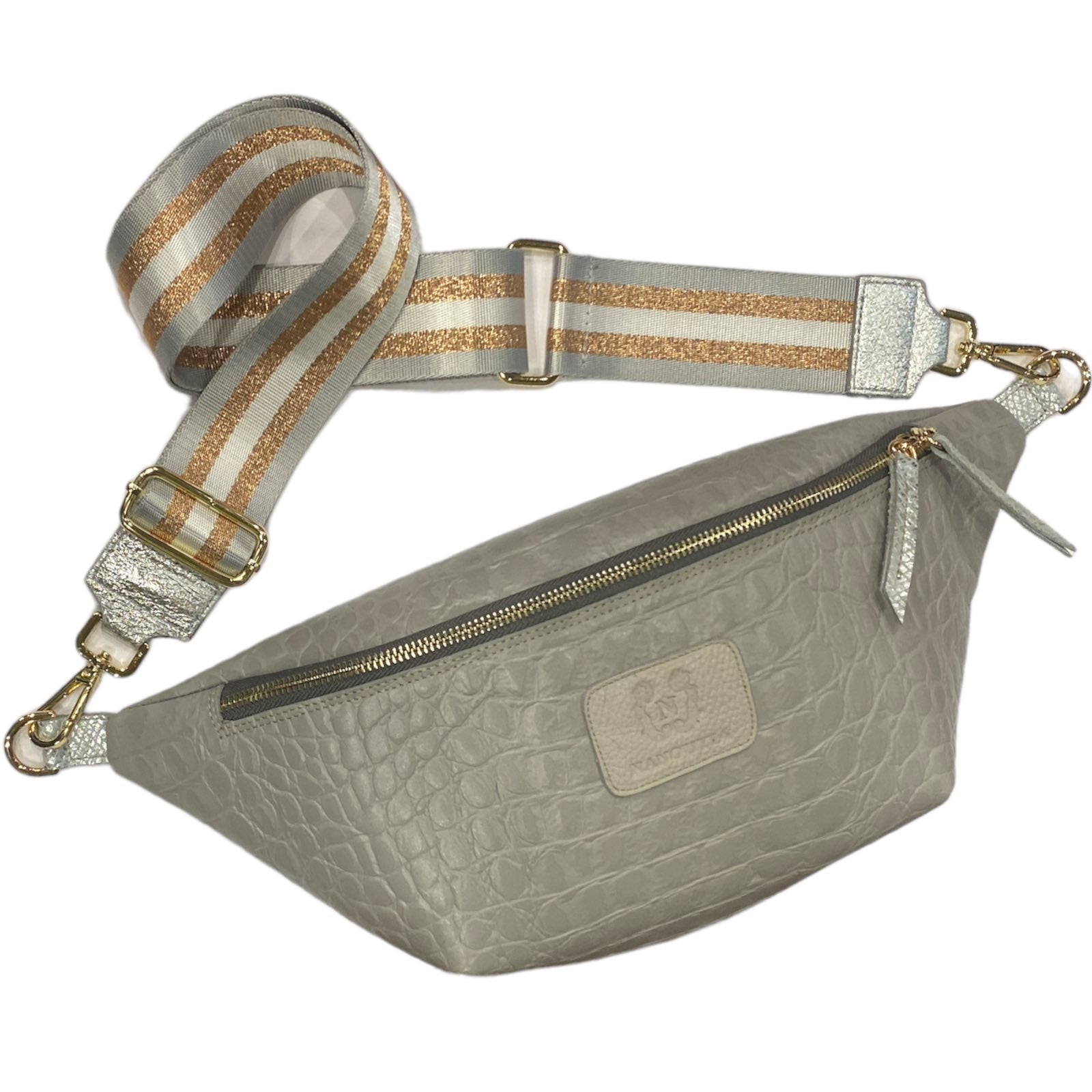 XL GREY 3D STATEMENT BELT BAG