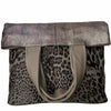 JOANNA. ART GREY LEO-PRINT LEATHER 1 AND ONLY BAG