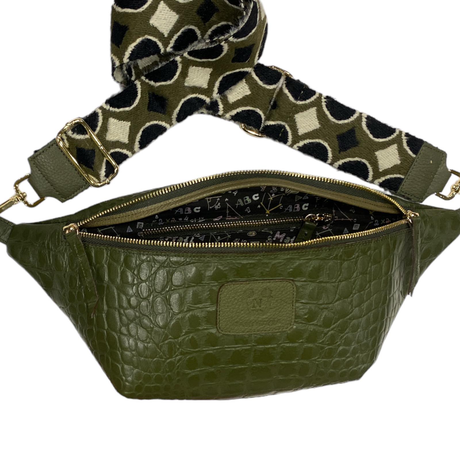 XL OLIVE GREEN 3D STATEMENT BELT BAG