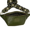 XL OLIVE GREEN 3D STATEMENT BELT BAG