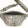REGURAL.ART OFF WHITE WITH SILVER LEATHER  BELT BAG