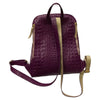 SCOPELOS. PURPLE 3D LEATHER ART BACKPACK