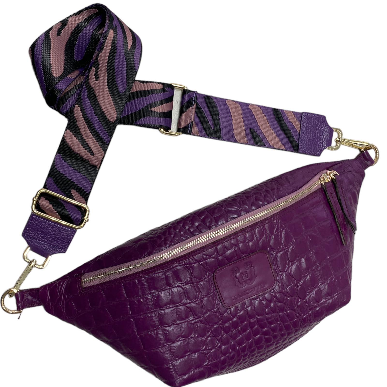 XL MAGENTA 3D FLASH STATEMENT BELT BAG