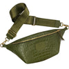 XL OLIVE GREEN 3D STATEMENT BELT BAG