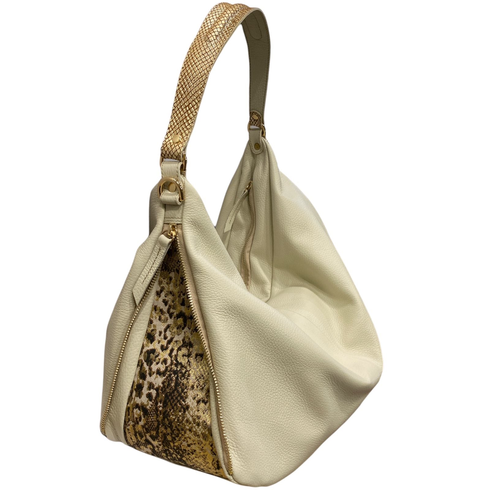 VENUSA L. BEIGE LEATHER 2 IN 1 BAG