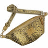 XL GOLD ANIMAL-PRINT STATMENT BELT BAG