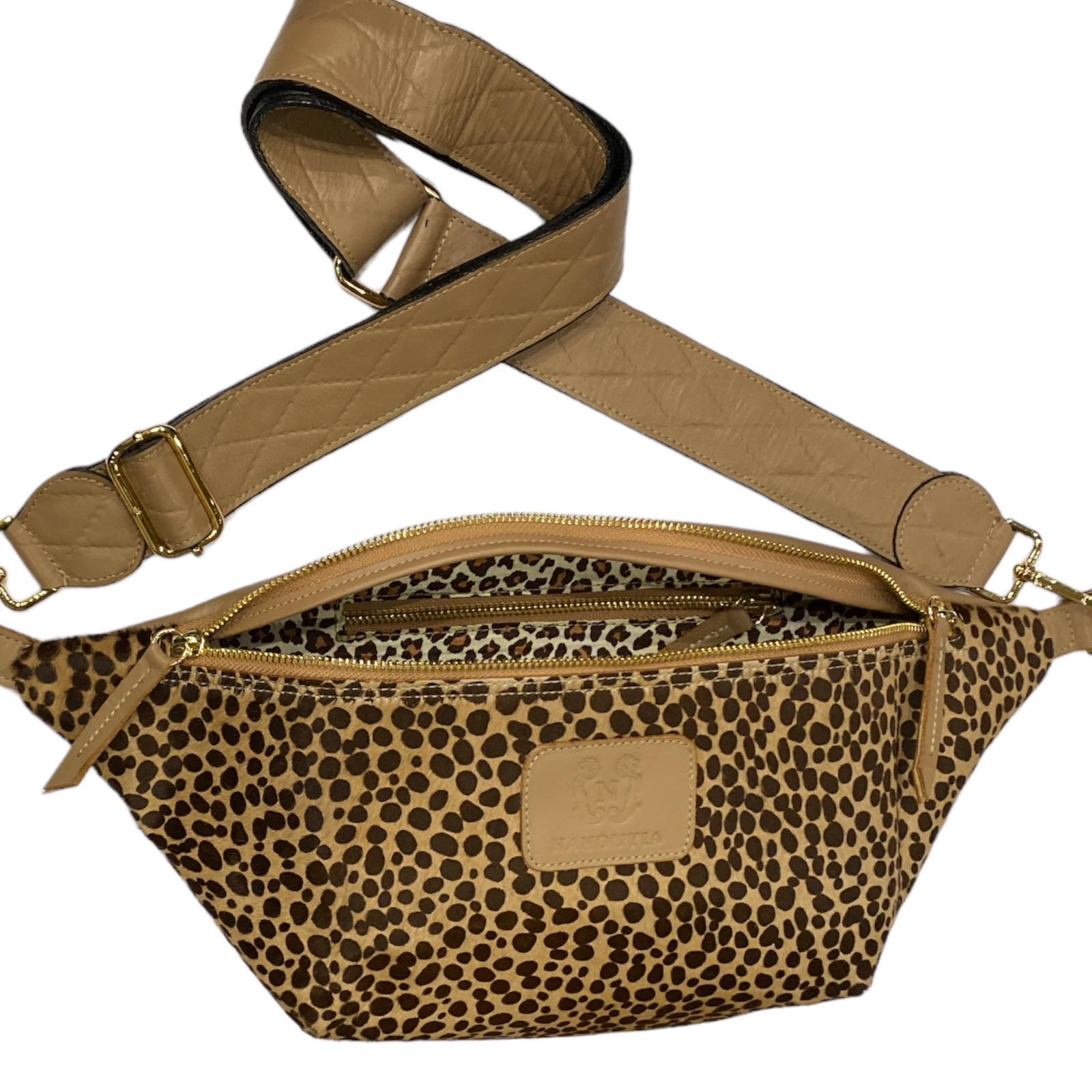 XL SPOTTY CALF-HAIR ART LIMITED EDITION BELT BAG