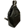 NIOVI. BLACK 3D LEATHER BACKPACK