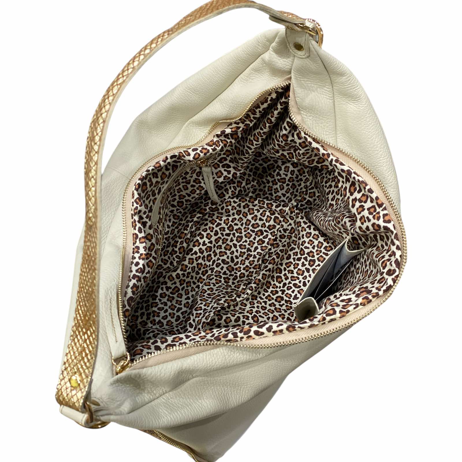 VENUSA L. BEIGE LEATHER 2 IN 1 BAG