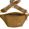 REGURAL. CAMEL 3D LEATHER BELT BAG