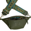 MINI OLIVE GREEN 3D LEATHER BELT BAG