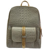 SCOPELOS. GREY 3D LEATHER ART BACKPACK