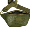 XL OLIVE GREEN 3D STATEMENT BELT BAG