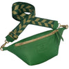 REGULAR.GREEN LEATHER BELT BAG