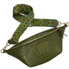 XL OLIVE GREEN 3D STATEMENT BELT BAG