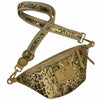 MINI. GOLD ANIMAL PRINT BELT BAG