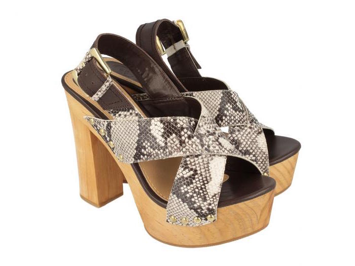 Snake light high heels