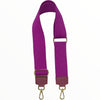 Magenta adjustable strap with gold metals