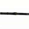 Carouzou black leather belt with gold metals