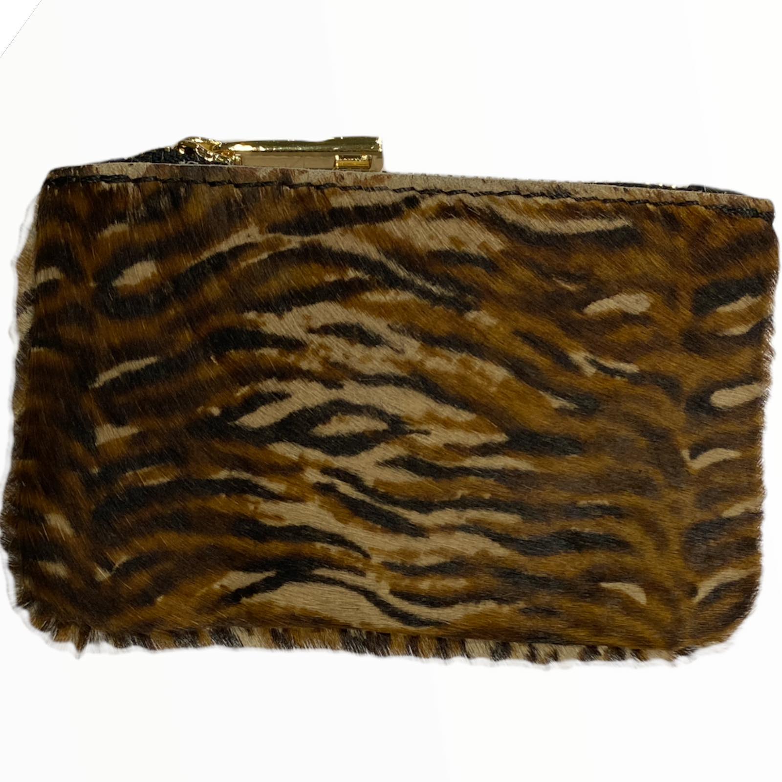 Taba animal-print leather key holder