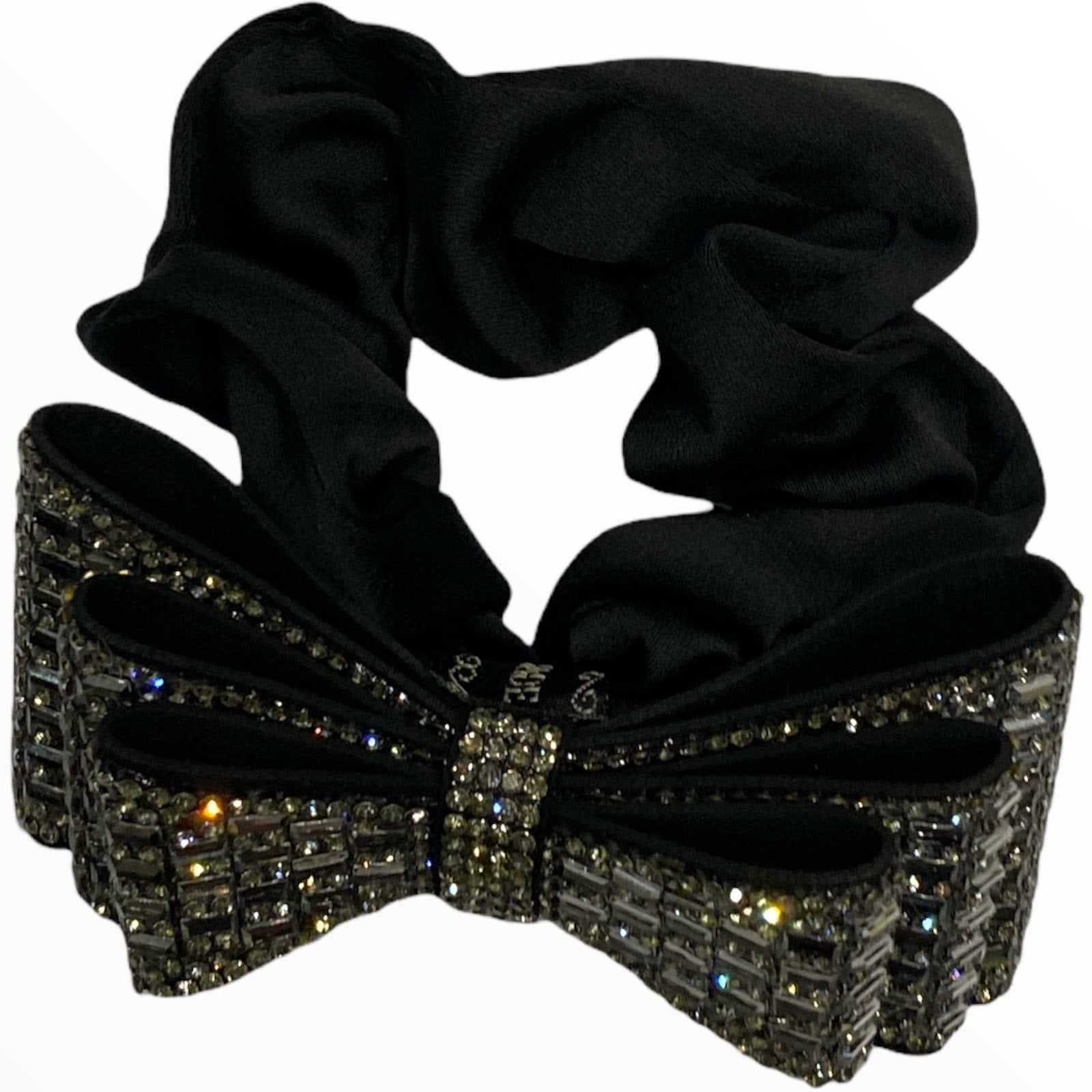 Μαύρο λαστιχάκι μαλλιών με φιόγκο