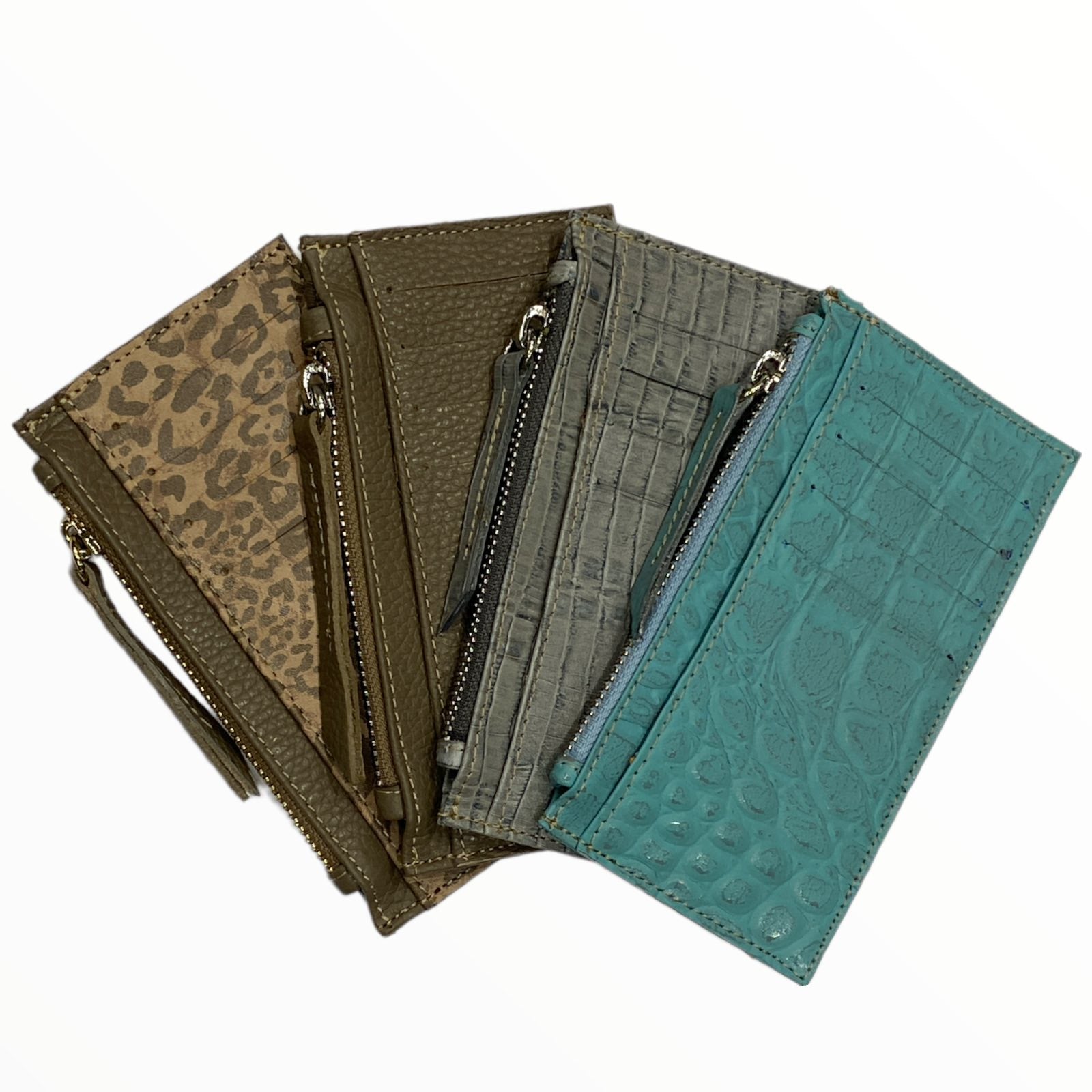 Carouzou leather flat unisex wallet