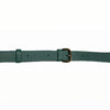 Petrol leather thin belt