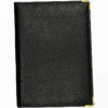 Black leather unisex card holder