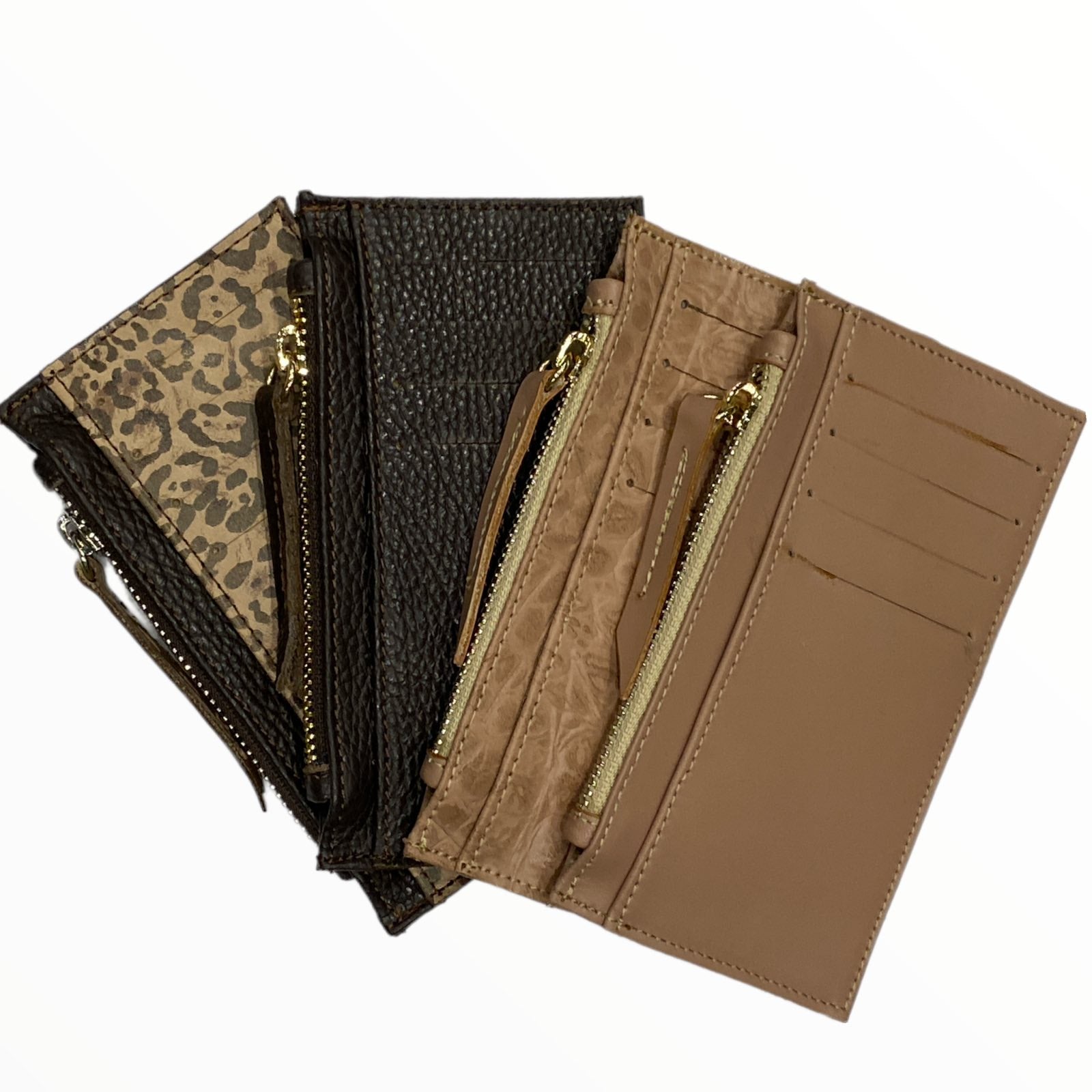 Carouzou leather flat unisex wallet