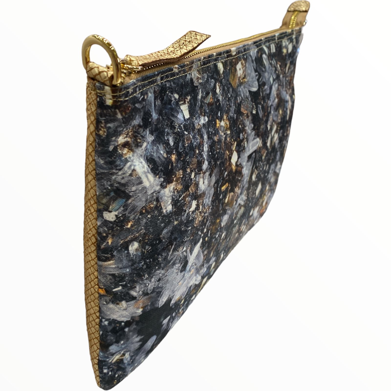 A4 LUXURY CLUTCH AND MESSENGER ART CRYSTAL PRINT BAG