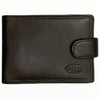 Brown leather unisex wallet