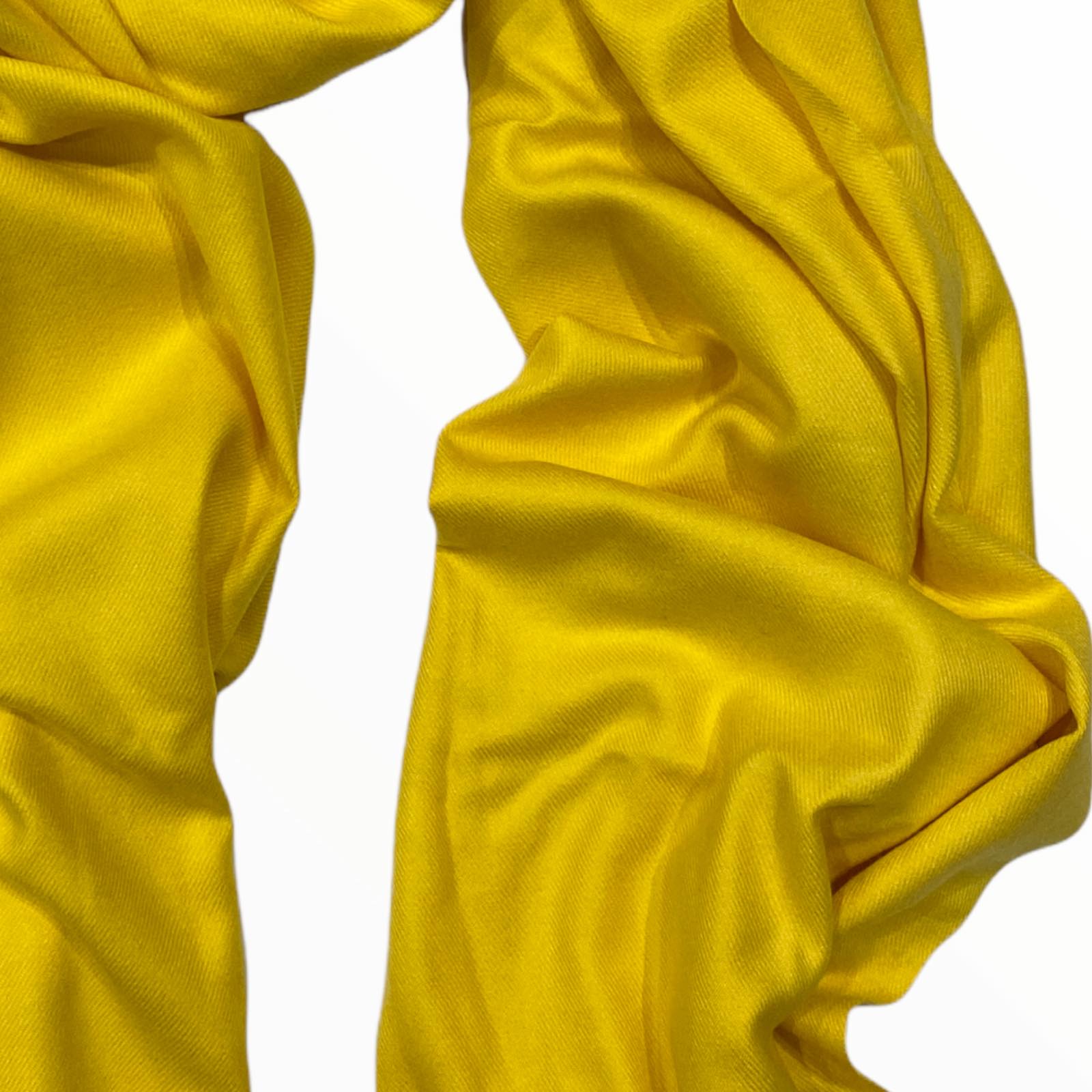 Yellow soft scarf