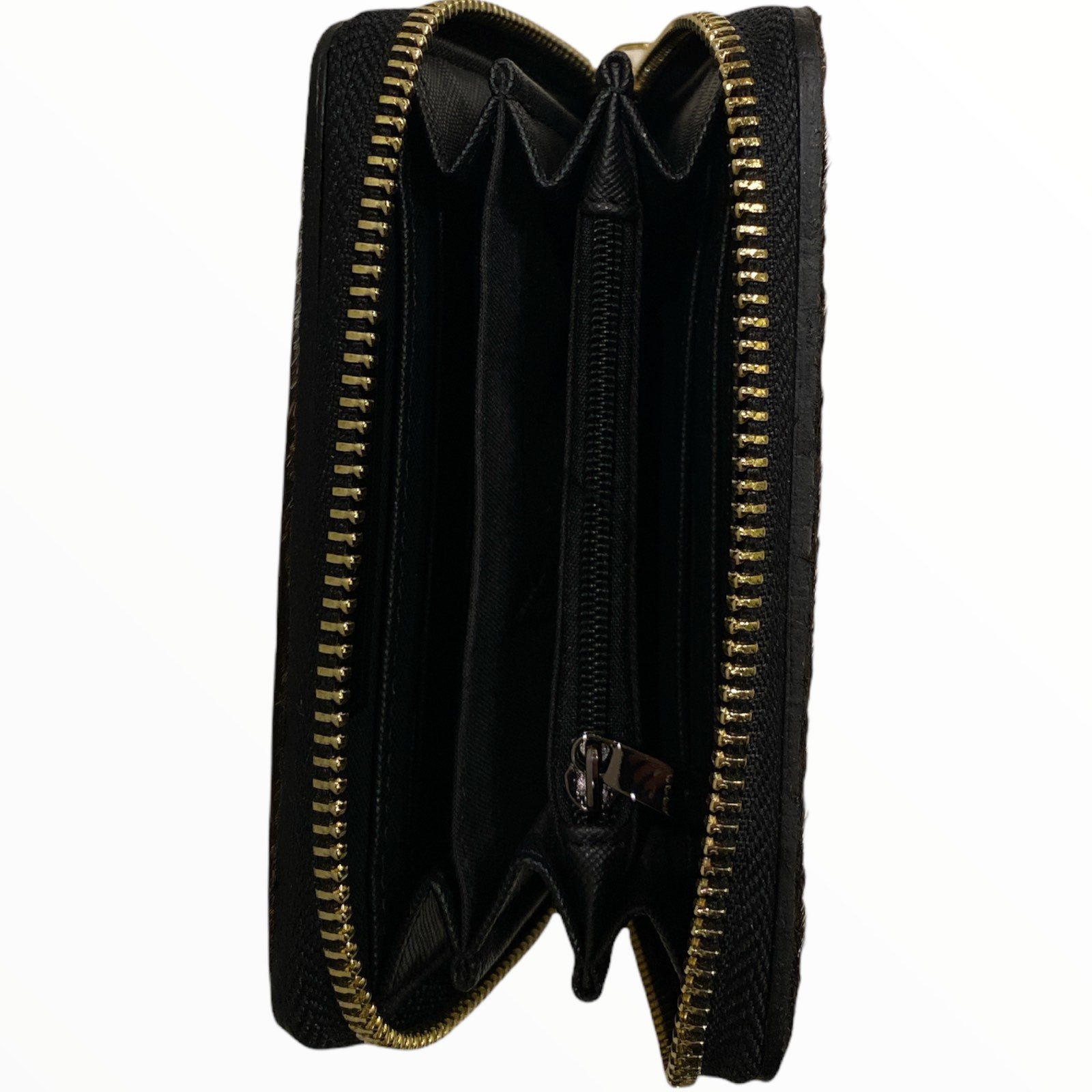 Military calf-hair medium wallet