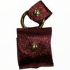 Red wine leather air pods case