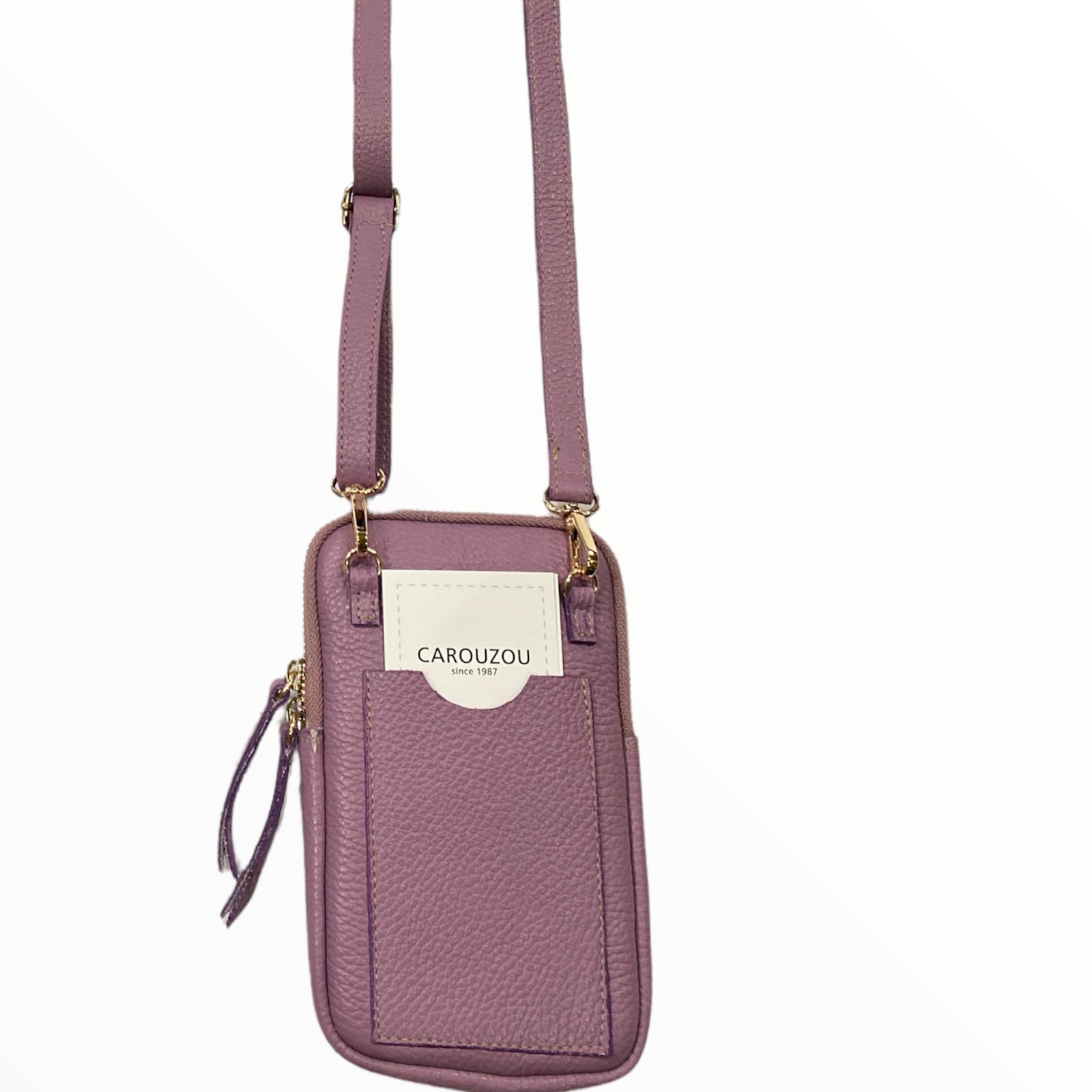 Lilac mobile leather case