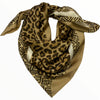 Camel leo-print foulard