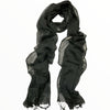 Black scarf with silver details