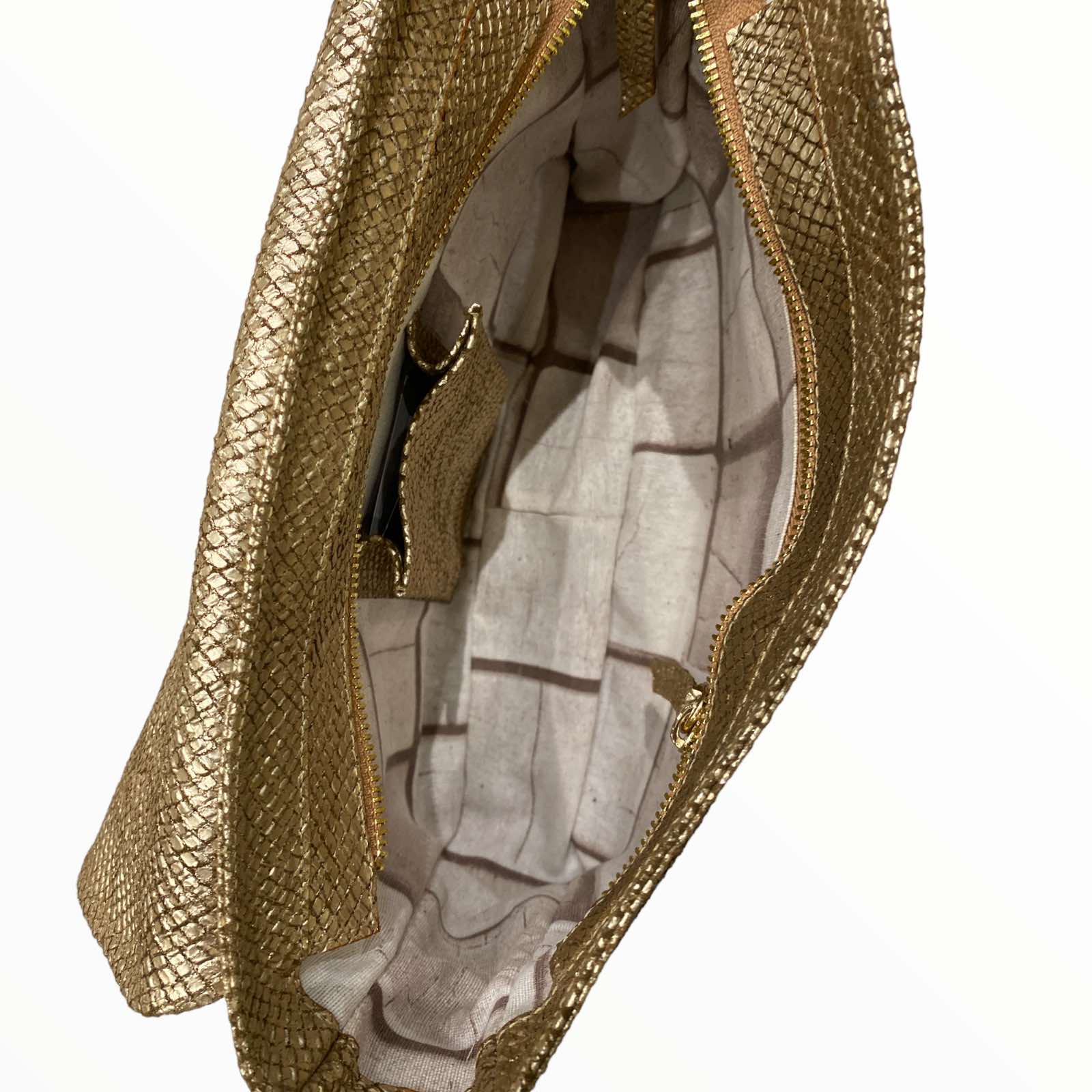 Mandy. Gold leather limited edition bag