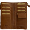 Big brown leather wallet