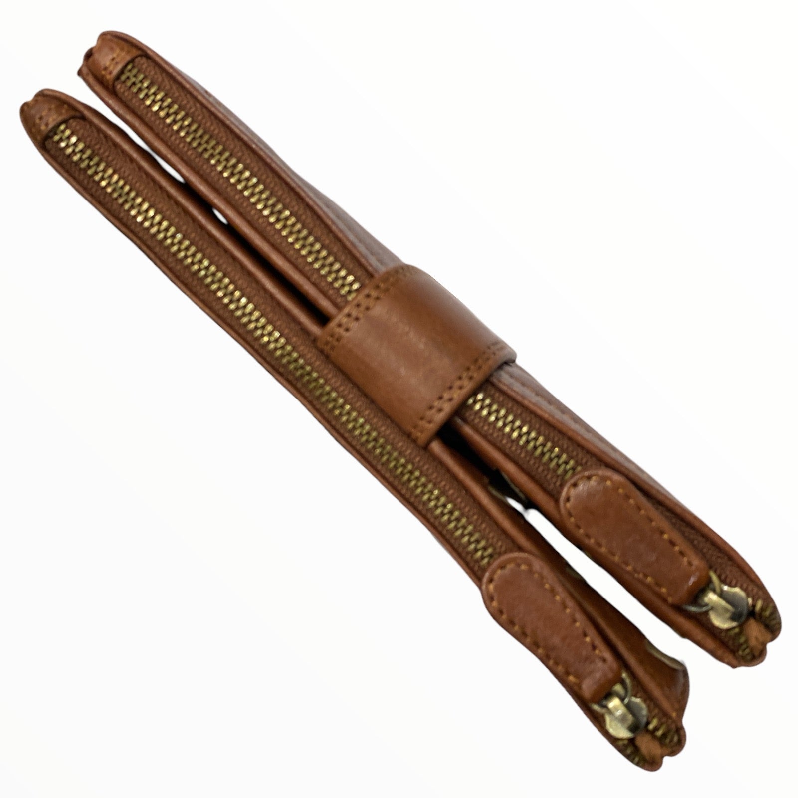 Big brown leather wallet