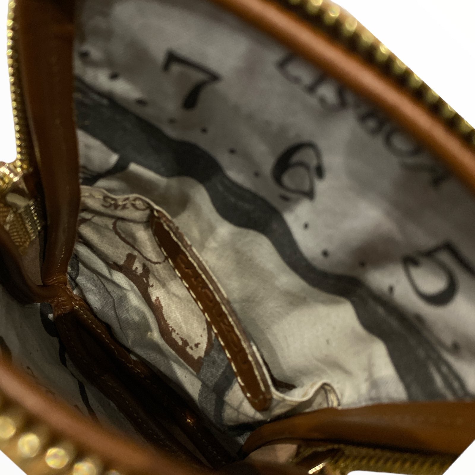 Brown-beige zebra-print mobile leather case