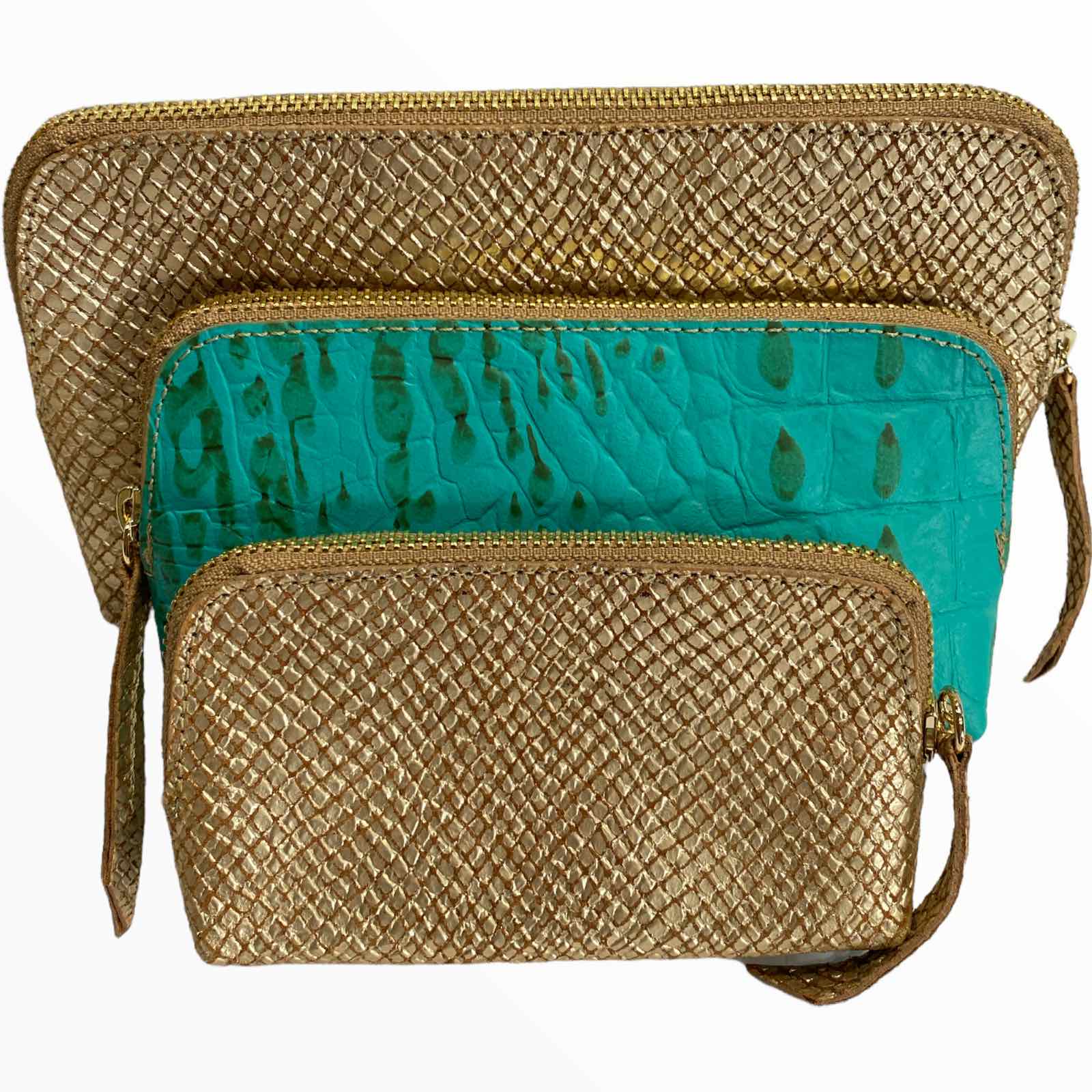 Carouzou box trio set tiffany and gold