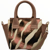 Gina mini. Nude calf-hair leather tote bag