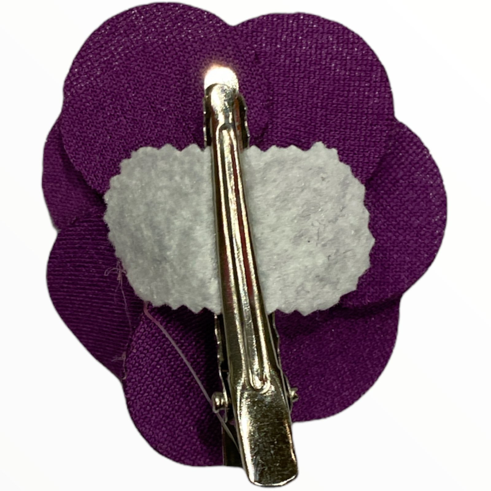 Purple flowers hair clips
