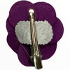 Purple flowers hair clips