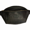 XXL BLACK 3D LEATHER BELT BAG