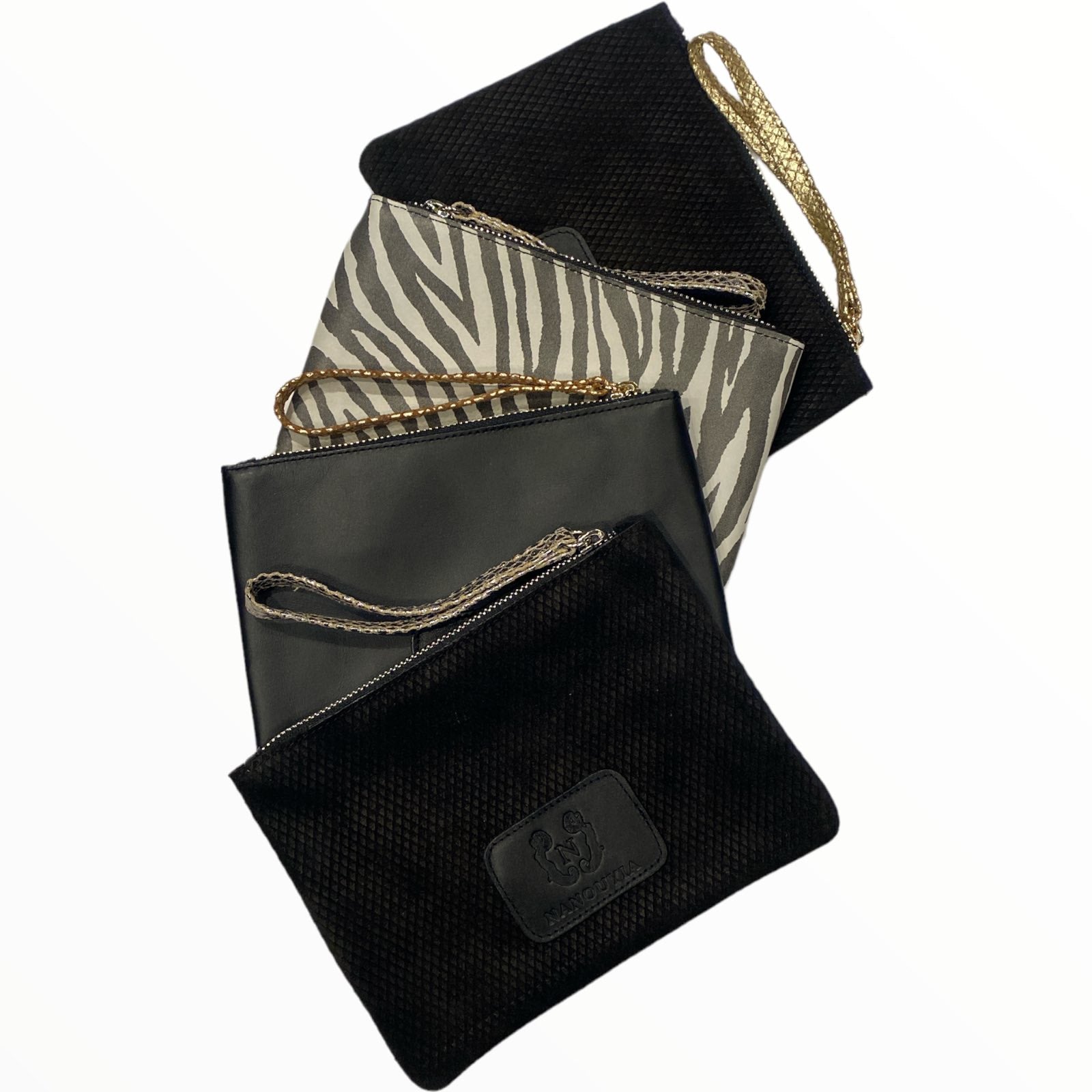 A3 leather beauty case and clutch