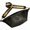 XXL BLACK 3D LEATHER BELT BAG