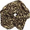 Brown-beige zebra-print XL hair elastic