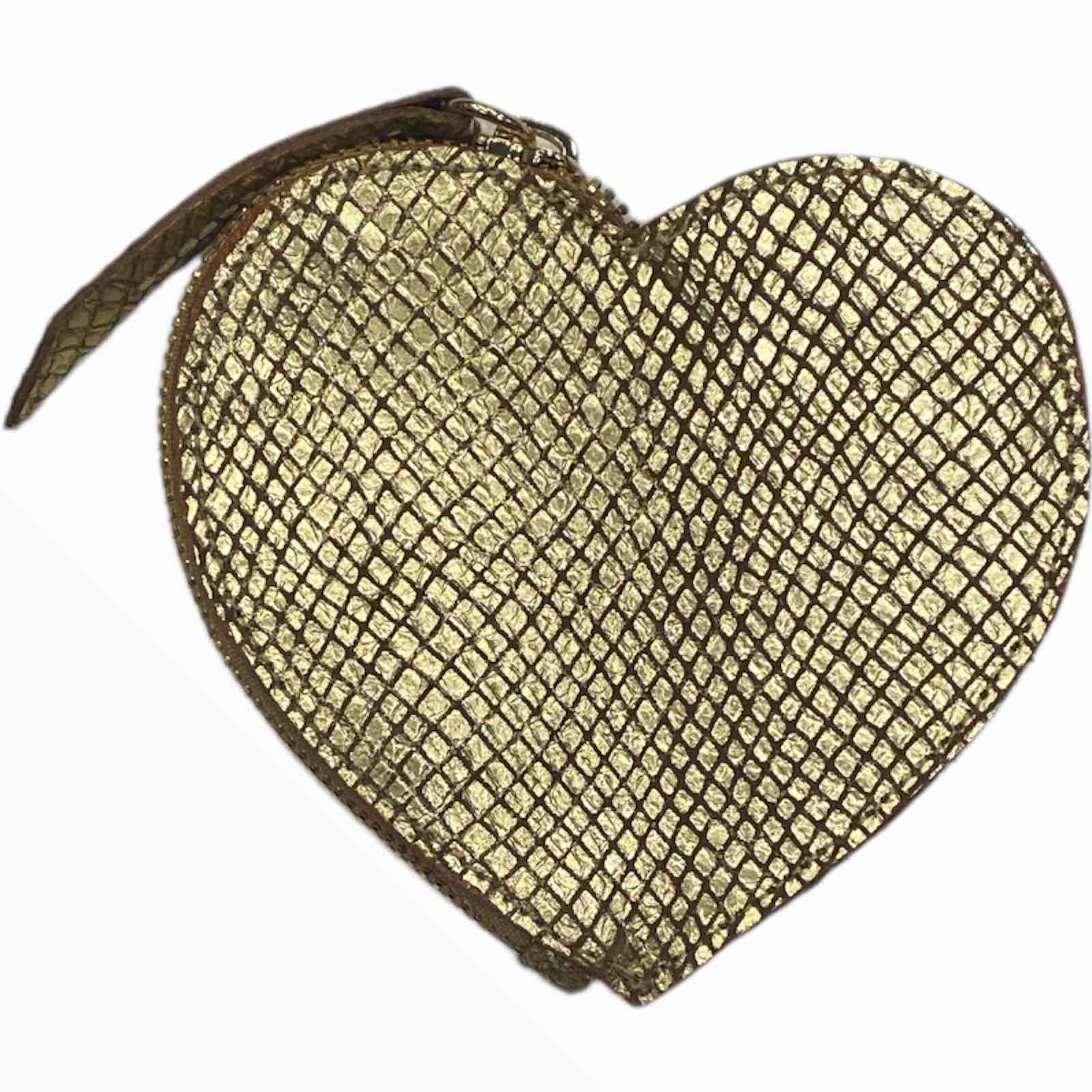 Leather heart coin wallet